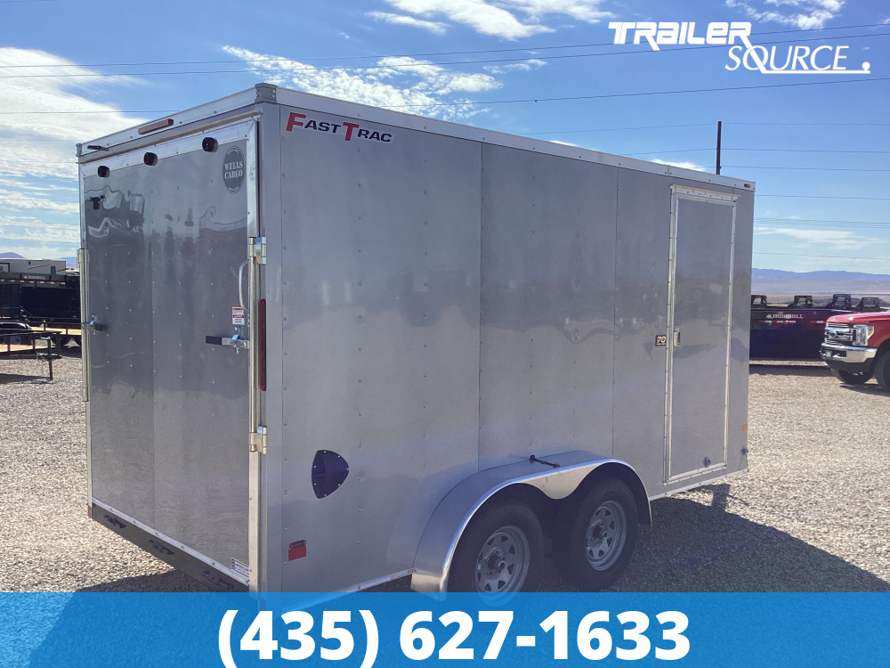 7x14 Wells Cargo Fast Trac Deluxe 7'0" Interior 7K Tandem Axle Enclosed Cargo