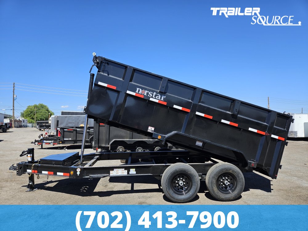 7x14 Norstar Iron Bull DXB 48" Sides 14K Dump Trailer