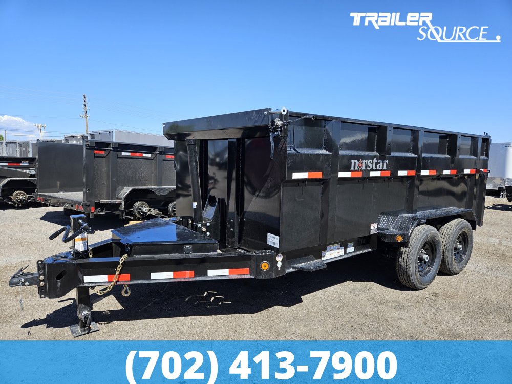 7x14 Norstar Iron Bull DXB 48" Sides 14K Dump Trailer