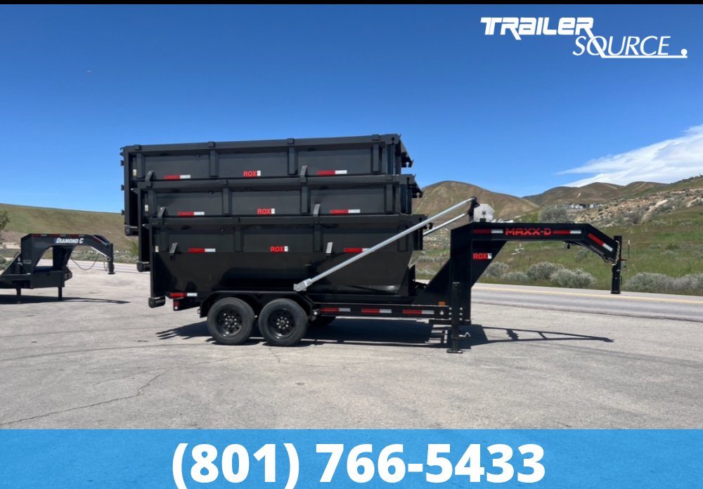 7x14 Maxx-D ROX Roll Off Dumpster Gooseneck 17.5K Utility