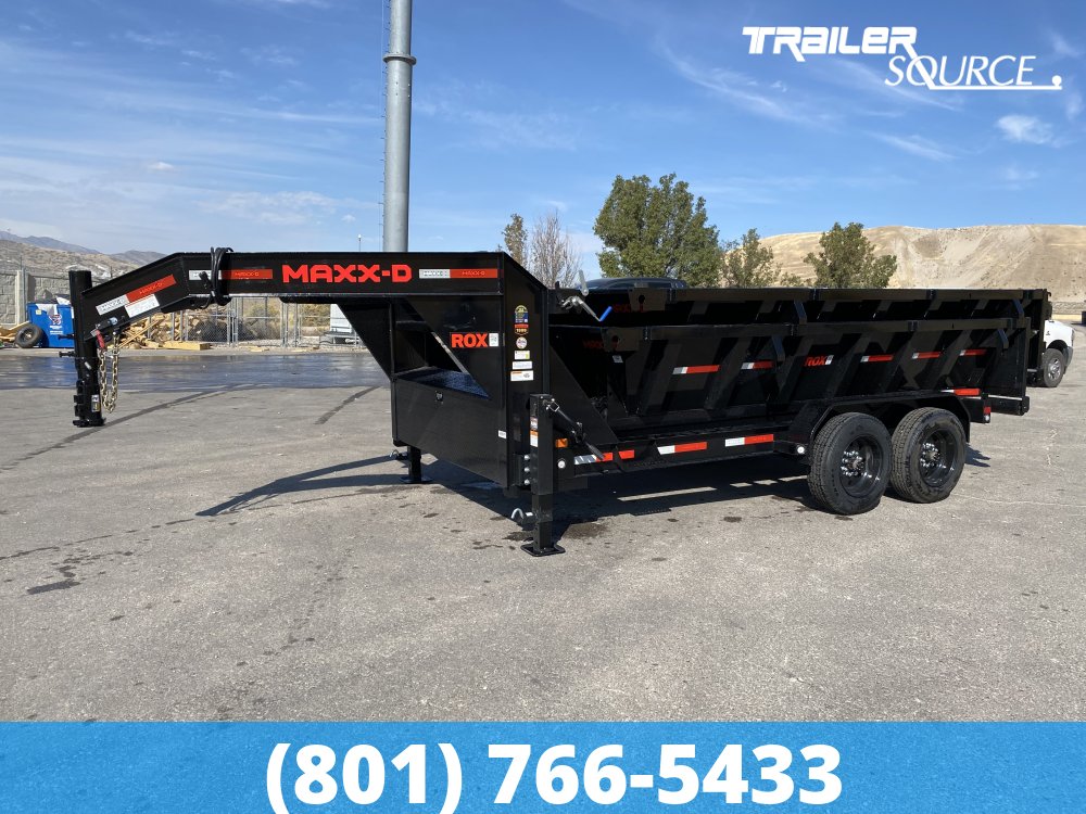 7x14 Maxx-D ROX Roll Off Dumpster Gooseneck 17.5K Utility