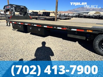 8.5x34 Maxx-D YDX Gooseneck Equipment Trailer -  30K GVWR - 15K Axles, HDSS Suspension, Hydraulic Disc Brakes, Hydraulic Jack(s), Solar Panel