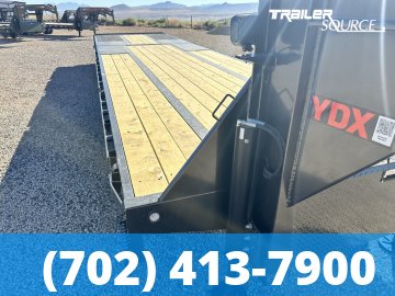 8.5x34 Maxx-D YDX Gooseneck Equipment Trailer -  30K GVWR - 15K Axles, HDSS Suspension, Hydraulic Disc Brakes, Hydraulic Jack(s), Solar Panel