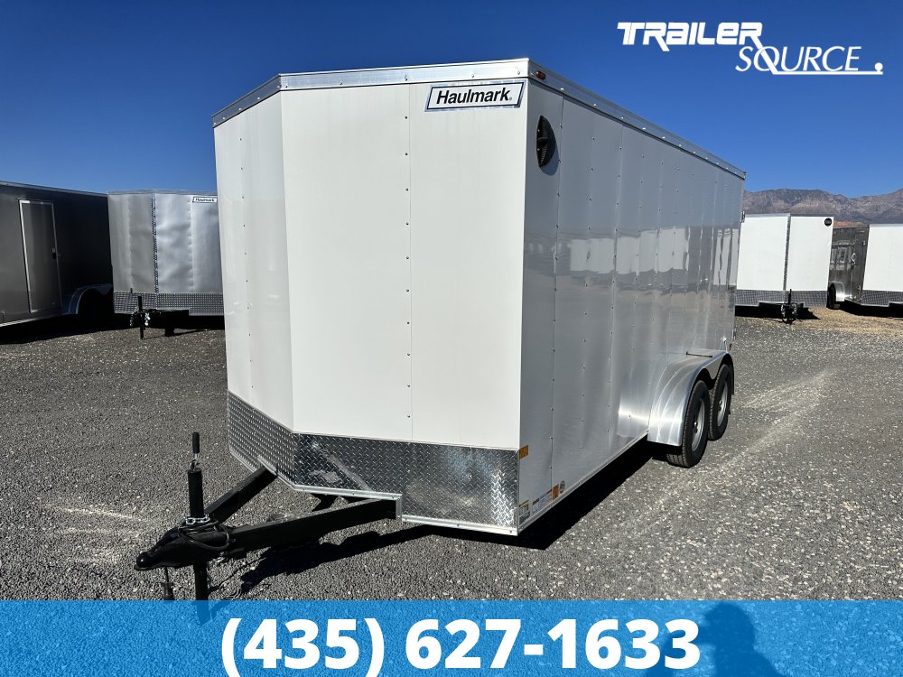 7x16 Haulmark Passport 6'6" Interior 7K Tandem Axle Enclosed Cargo Trailer