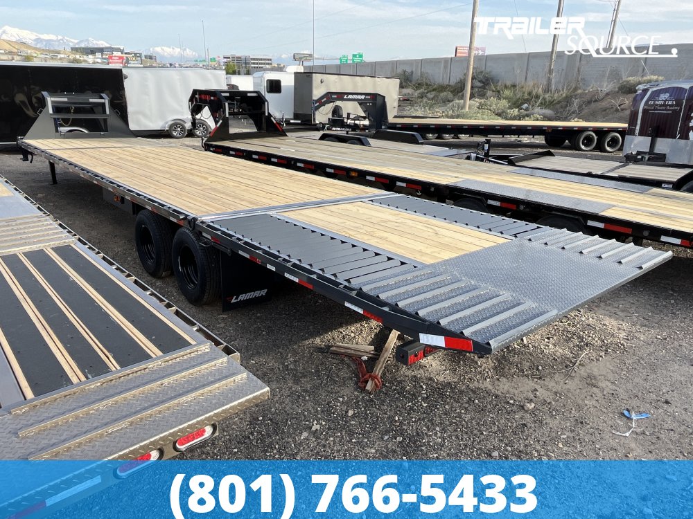 8.5x36 Lamar FD Gooseneck 36' 25K Hydraulic Dovetail Gooseneck