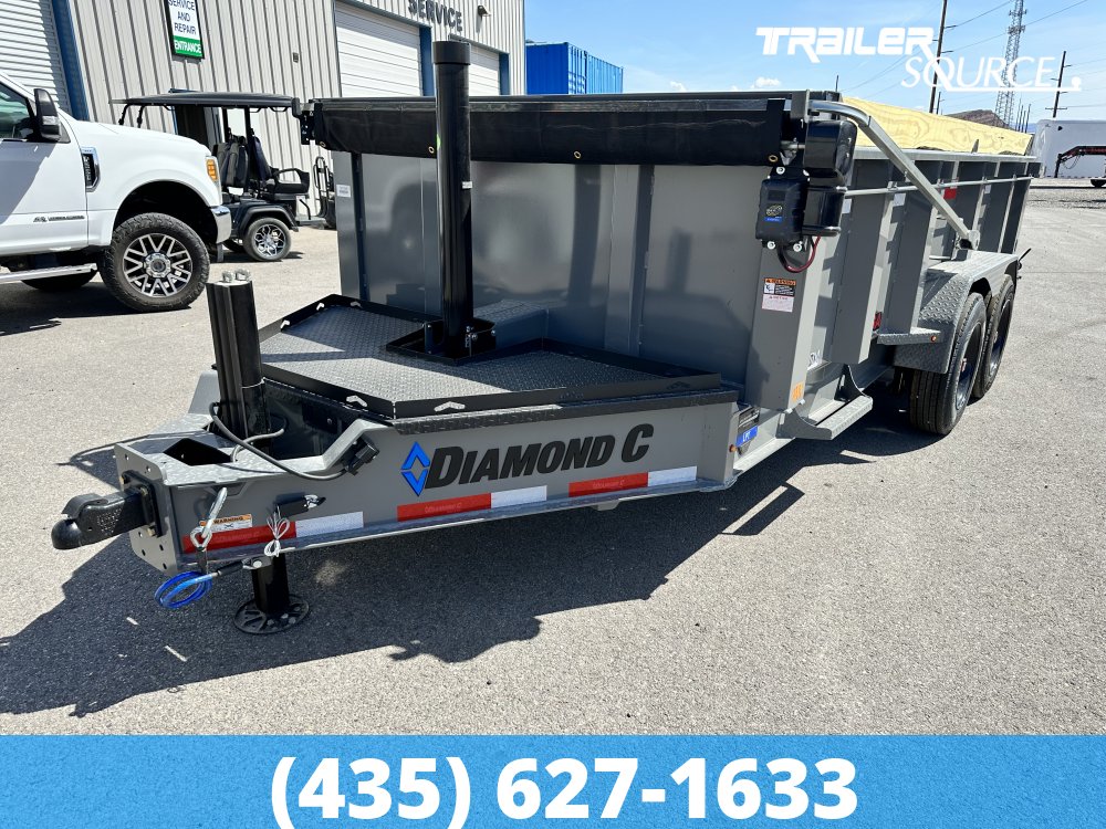 7x14 Diamond C LPT Telescopic Dump 18K 32" Sides Dump