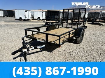5x10 Top Hat Single Axle Utility