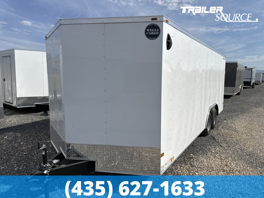 8.5x20 Wells Cargo FastTrac 6'6" Interior 7K Tandem Axle Enclosed Cargo