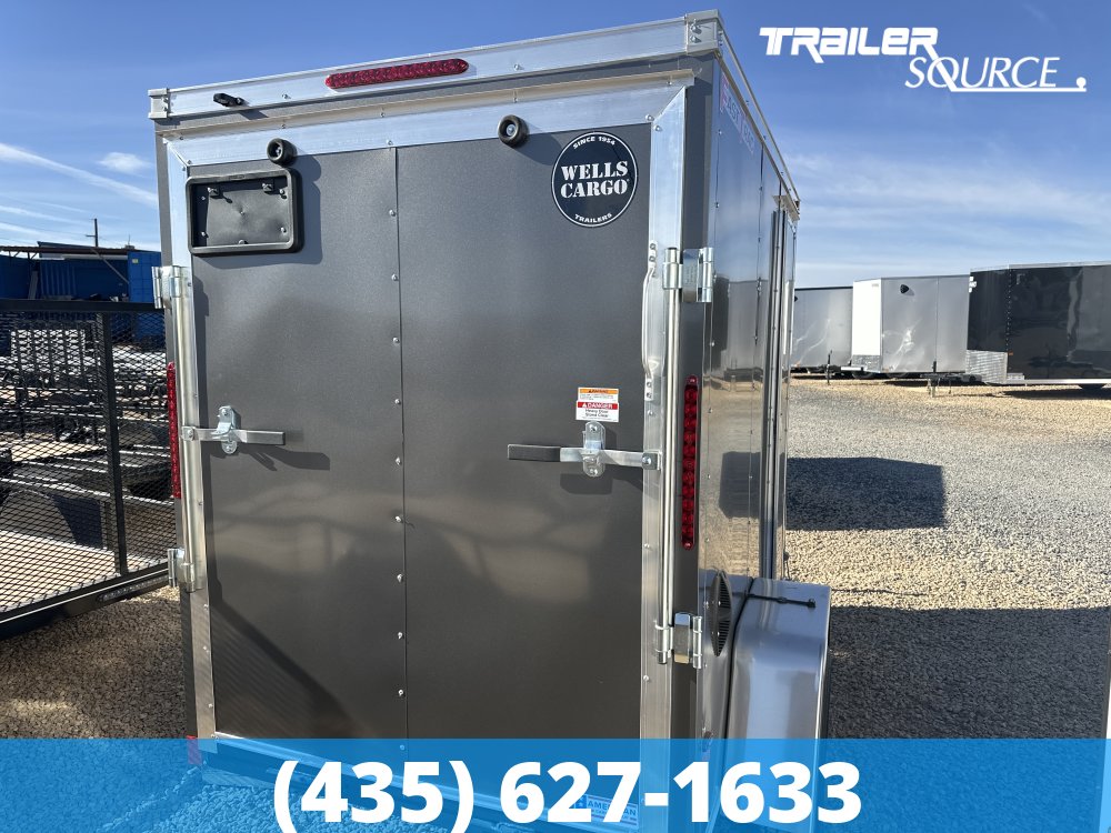 5x8 Wells Cargo Fast Trac Deluxe 6'0" Interior Single Axle Enclosed Cargo