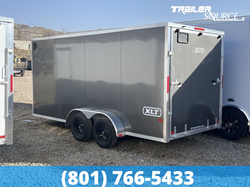 7x16 Alcom Aluminum EZ Hauler XLT Trailer - 7'0" Interior - 7K GVWR -