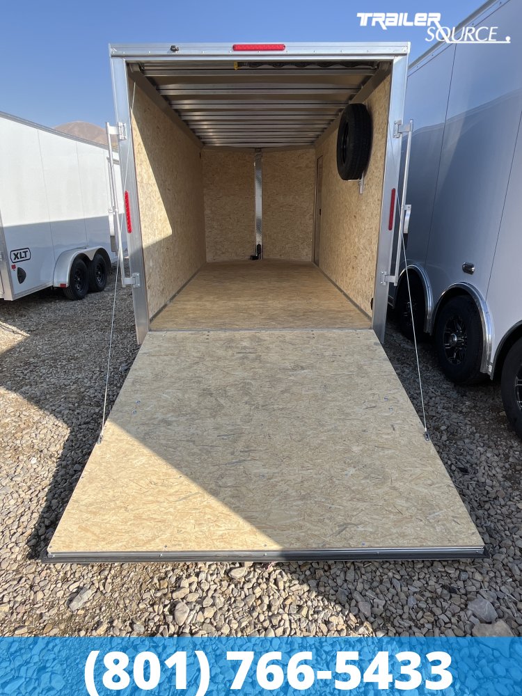 7x16 Alcom Aluminum EZ Hauler XLT Trailer - 7'0" Interior - 7K GVWR -