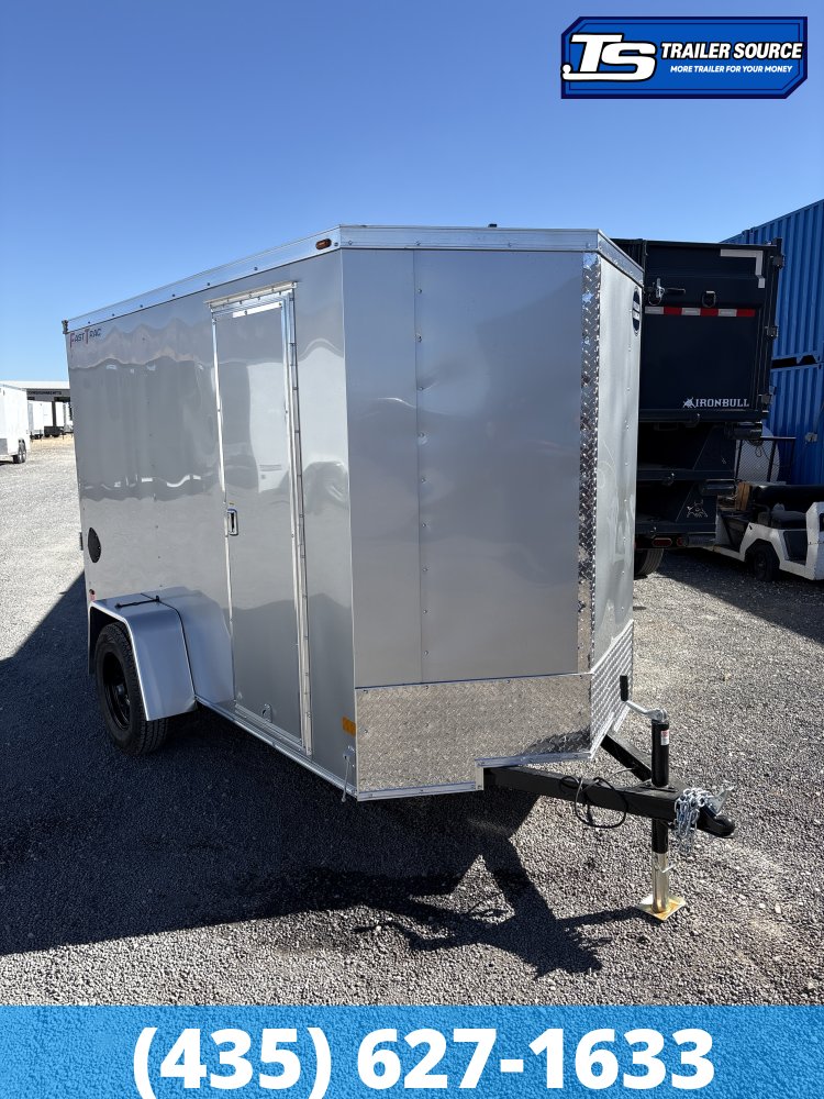 5x10 Wells Cargo Fast Trac Deluxe Enclosed Cargo Trailer - 6'0" Interior - 3.5K GVWR - Ramp Door, Side Door