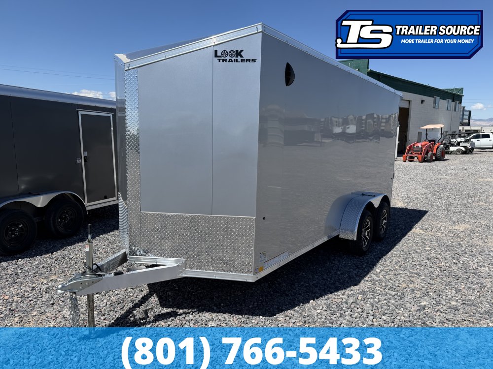 7x16 Look Vision Aluminum Enclosed Car Hauler
