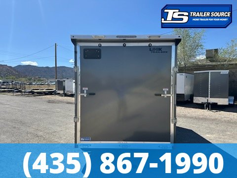 7x16 Look Vision Enclosed Car Hauler Trailer - 7'0" Interior - 7K GVWR - Alloy Wheels, Rear Spoiler w/ Load Lights