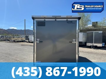 7x16 Look Vision Enclosed Car Hauler Trailer - 7'0" Interior - 7K GVWR - Alloy Wheels, Rear Spoiler w/ Load Lights
