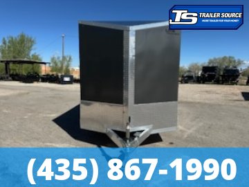 7x16 Look Vision Enclosed Car Hauler Trailer - 7'0" Interior - 7K GVWR - Alloy Wheels, Rear Spoiler w/ Load Lights
