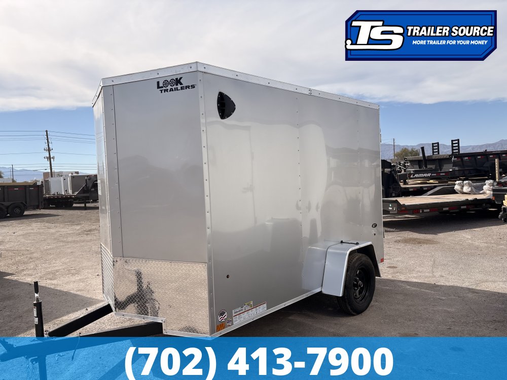6x10 Look ST DLX Enclosed Cargo Trailer - 6'6" Interior - 3.5K GVWR - 16" Cross Member Upgrade, Torsion Axles