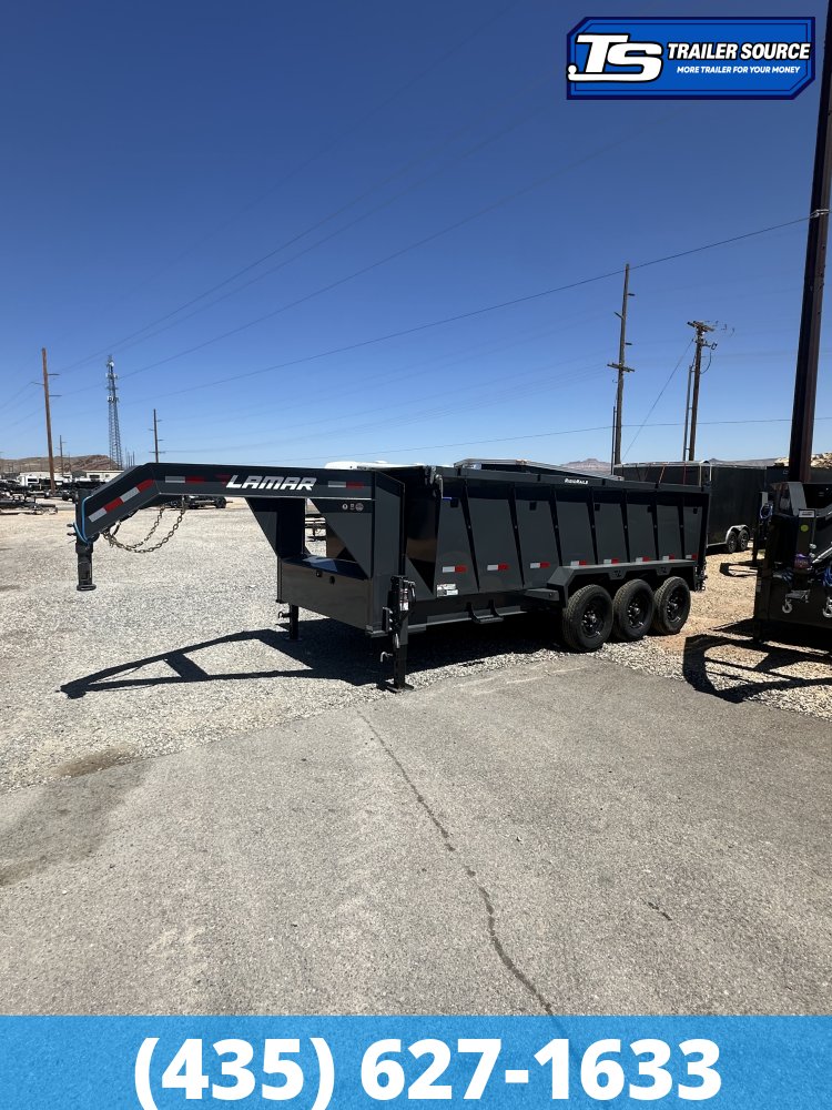 7x16 Lamar DT Gooseneck Dump