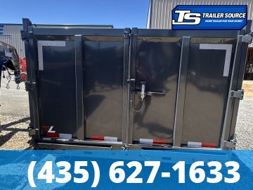7x16 Lamar DT Gooseneck Dump Trailer - 48" Sides - 21K GVWR - Stabilizer Jacks, Telescopic
