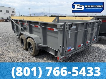 7x16 Diamond C LPT 208 Dump Trailer - 32" Sides - 18K GVWR - 18 Ply Tires, ABS Brakes, Board Brackets, Hydraulic Jack(s)