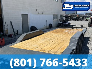 8.5x20 Lamar CC Wide Body w/ Drive Over Fenders Flatbed Car Hauler Trailer - 10K GVWR -