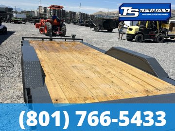 8.5x20 Lamar CC Wide Body w/ Drive Over Fenders Flatbed Car Hauler Trailer - 10K GVWR -
