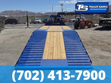 8.5x32 Diamond C FMAX-HDT 212 Gooseneck Hydraulic Dovetail Equipment Trailer - 25.9K GVWR - Dovetail, Dual Jacks, Winch Plate