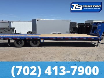 8.5x32 Diamond C FMAX-HDT 212 Gooseneck Hydraulic Dovetail Equipment Trailer - 25.9K GVWR - Dovetail, Dual Jacks, Winch Plate