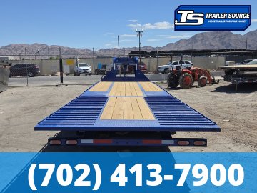 8.5x32 Diamond C FMAX-HDT 212 Gooseneck Hydraulic Dovetail Equipment Trailer - 25.9K GVWR - Dovetail, Dual Jacks, Winch Plate