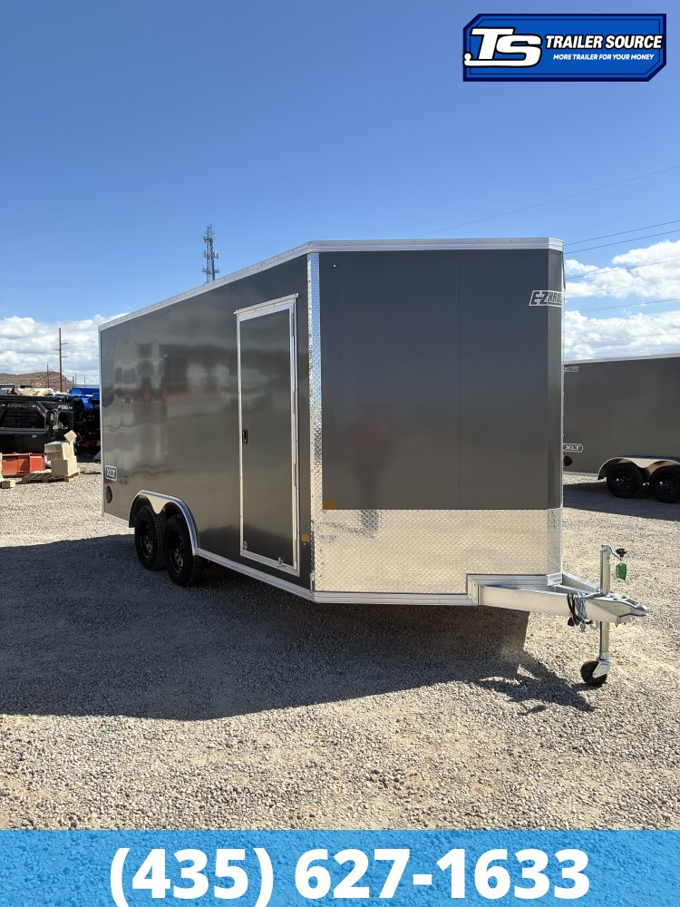 8.5x16 Alcom Aluminum EZ Hauler XLT Auto Trailer - 7'0" Interior - 7K GVWR - Dovetail