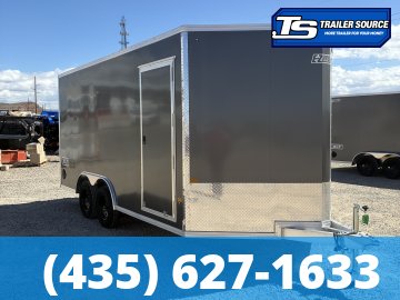 8.5x16 Alcom Aluminum EZ Hauler XLT Auto Trailer - 7'0" Interior - 7K GVWR - Dovetail