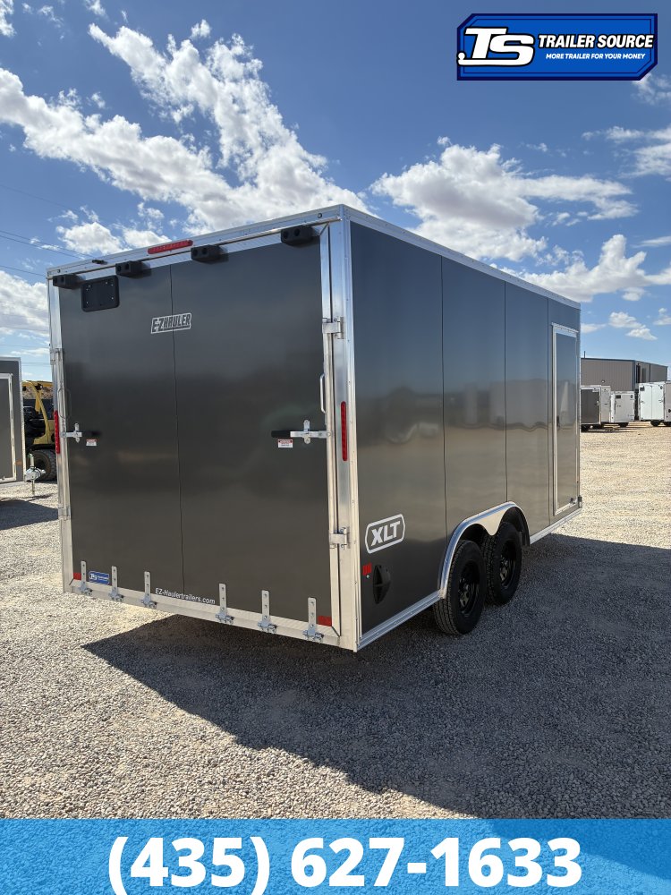 8.5x16 Alcom Aluminum EZ Hauler XLT Auto Trailer - 7'0" Interior - 7K GVWR - Dovetail
