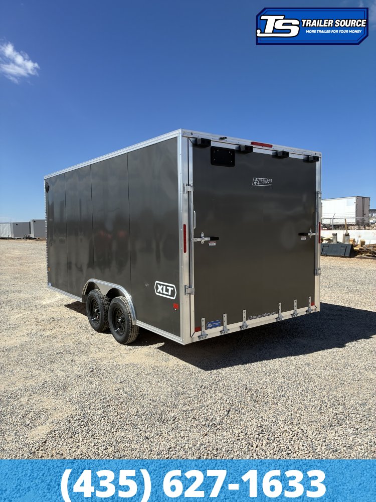 8.5x16 Alcom Aluminum EZ Hauler XLT Auto Trailer - 7'0" Interior - 7K GVWR - Dovetail