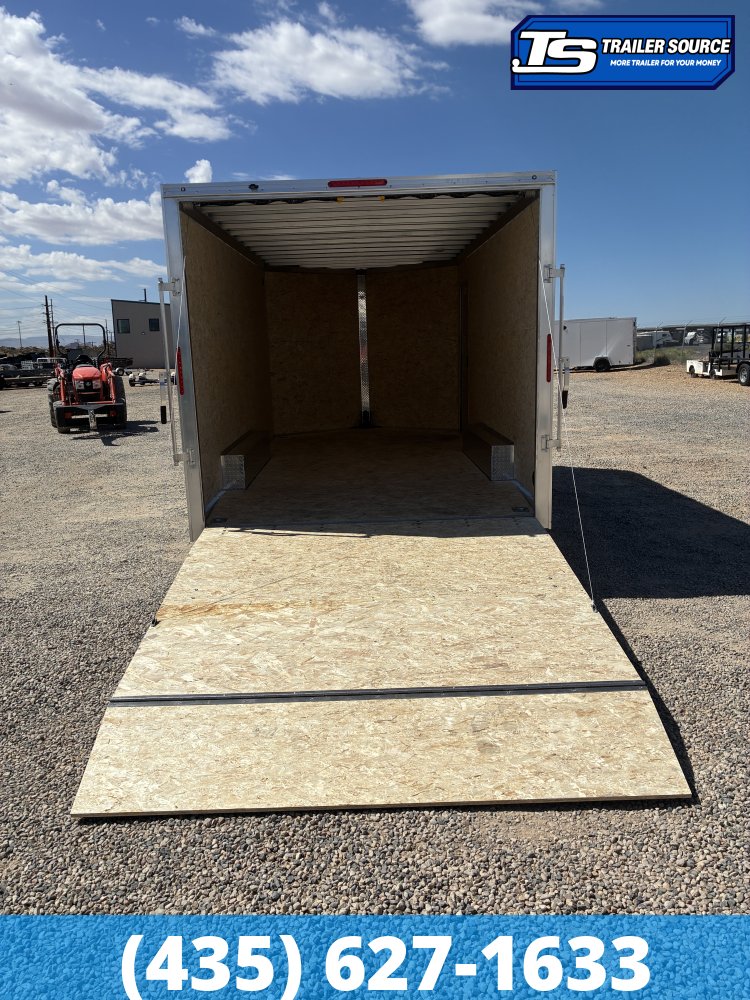 8.5x16 Alcom Aluminum EZ Hauler XLT Auto Trailer - 7'0" Interior - 7K GVWR - Dovetail