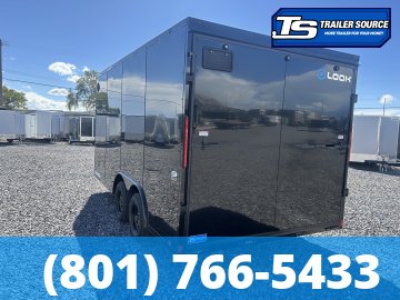 8.5x16 Look ST DLX Enclosed Cargo Trailer - 7'0" Interior - 7K GVWR - .080 PolyCor, Black Out Package