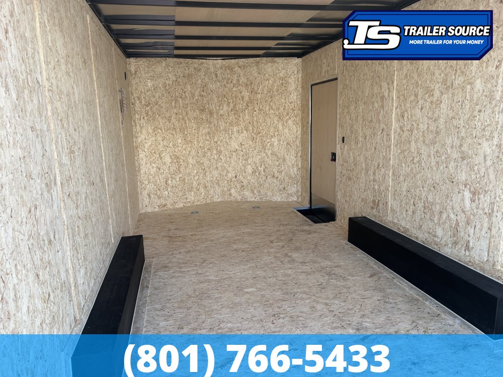 8.5x16 Look ST DLX Enclosed Cargo Trailer - 7'0" Interior - 7K GVWR - .080 PolyCor, Black Out Package