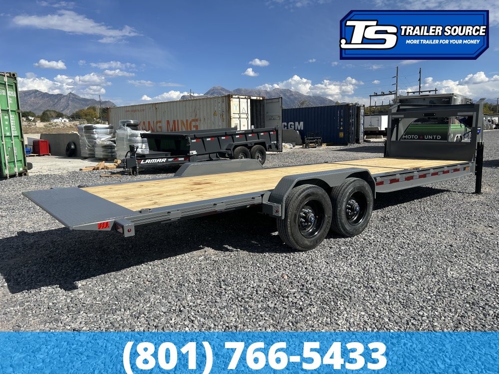 7x26 Diamond C HDT-GN 210 Gooseneck Tilt Trailer - 23K GVWR - ABS Brakes, Hydraulic Jack(s)