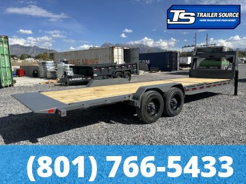 7x26 Diamond C HDT-GN 210 Gooseneck Tilt Trailer - 23K GVWR - ABS Brakes, Hydraulic Jack(s)