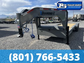 7x26 Diamond C HDT-GN 210 Gooseneck Tilt Trailer - 23K GVWR - ABS Brakes, Hydraulic Jack(s)