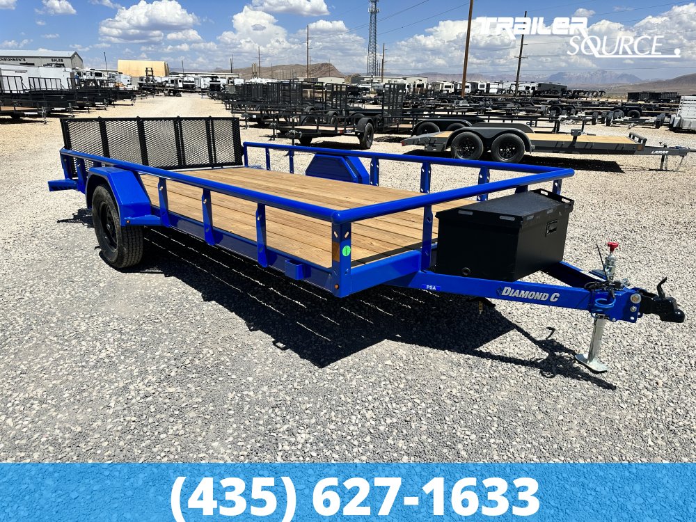 7x14 Diamond C PSA Single Axle Utility