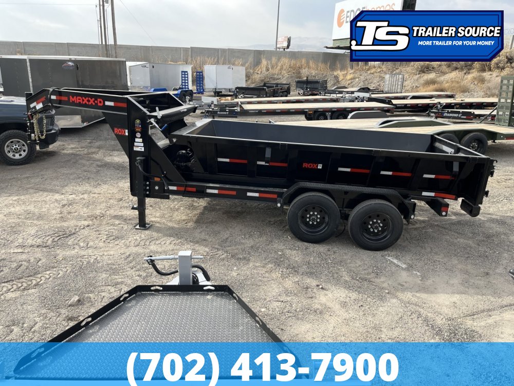 7x14 Maxx-D ROX Gooseneck Roll Off Trailer