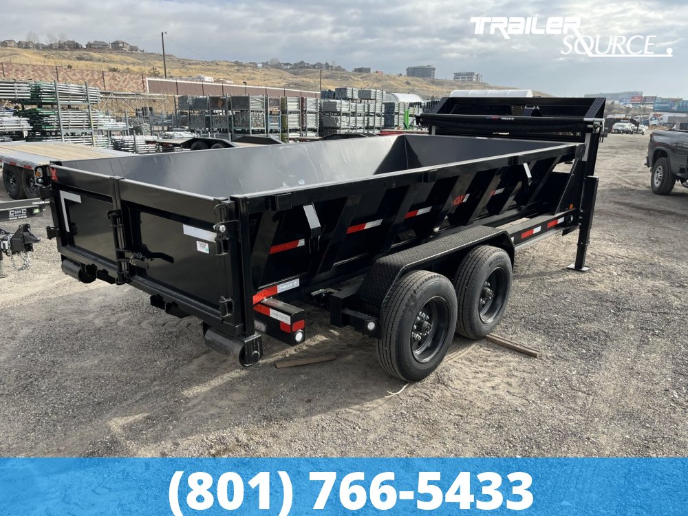 7x14 Maxx-D ROX Bumper Pull Roll Off Roll Off Dumpster Gooseneck 14K Utility