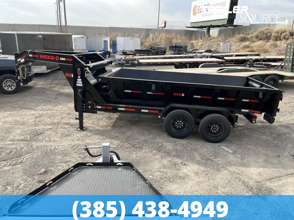 7x14 Maxx-D ROX Gooseneck Roll Off Dumpster Trailer 14K