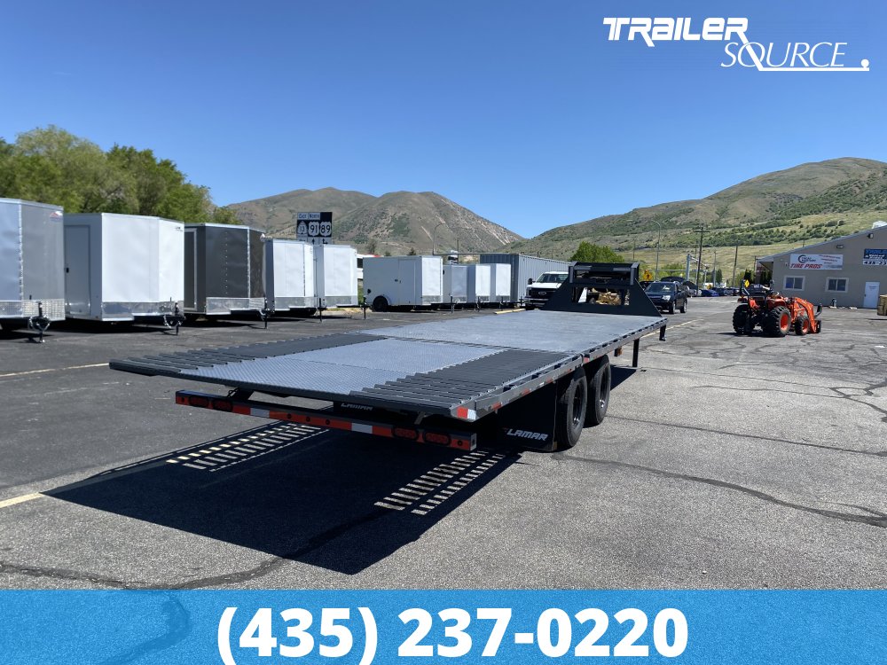 8.5x32 Lamar FD Gooseneck 32' 24K Hydraulic Dovetail Gooseneck