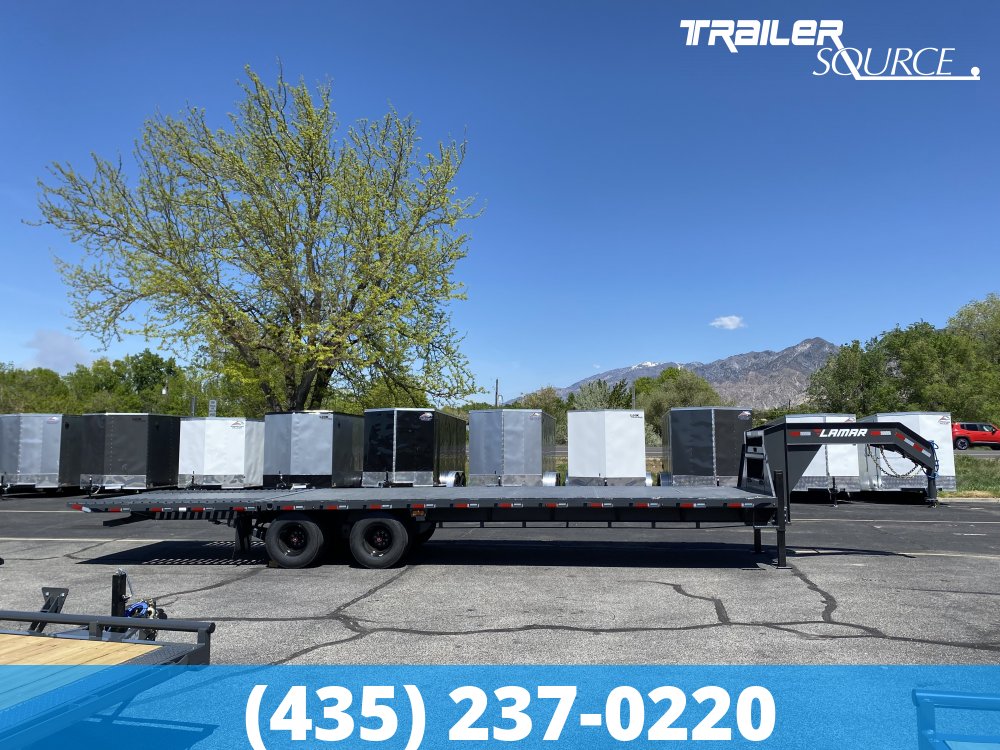 8.5x32 Lamar FD Gooseneck 32' 24K Hydraulic Dovetail Gooseneck