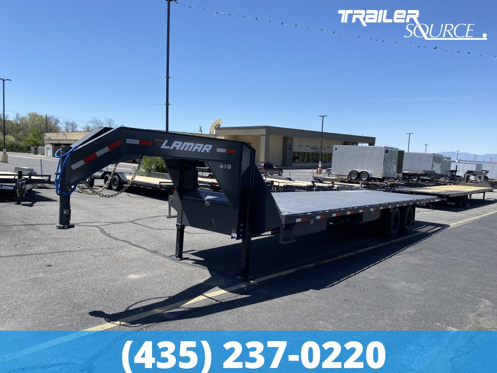 8.5x32 Lamar FD Gooseneck 32' 24K Hydraulic Dovetail Gooseneck