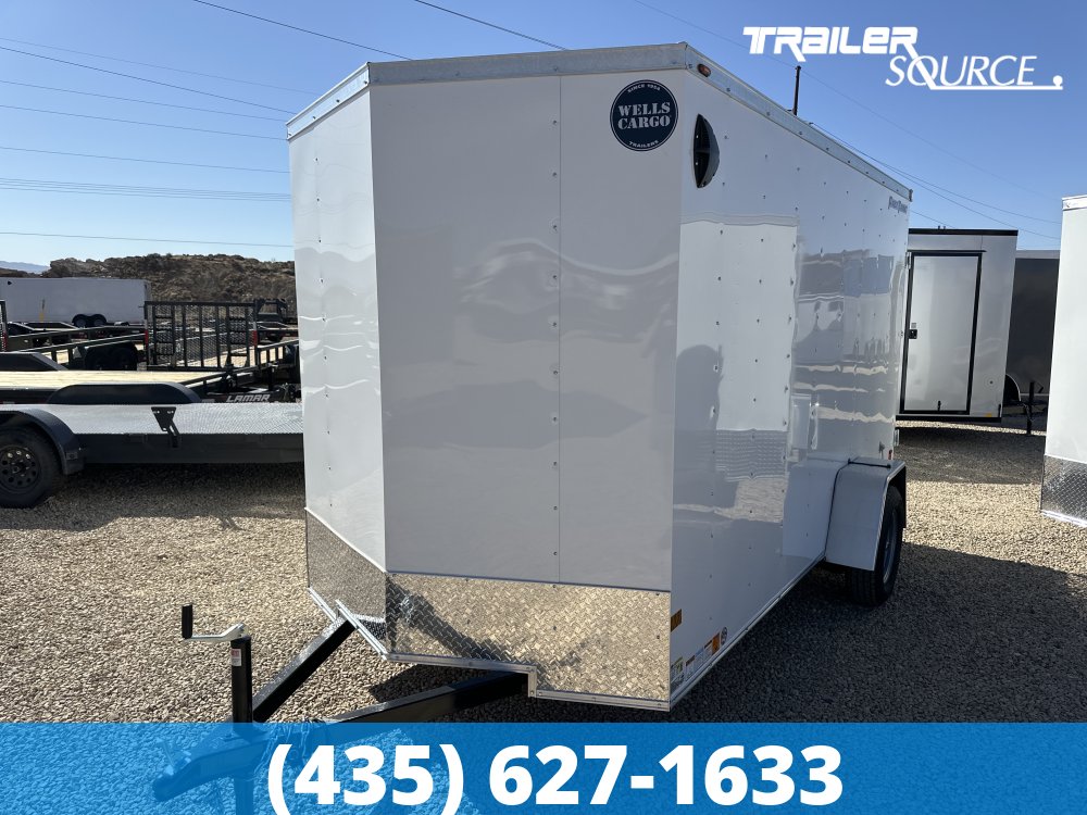 6x12 Wells Cargo FastTrac 6'6" Interior Single Axle Enclosed Cargo