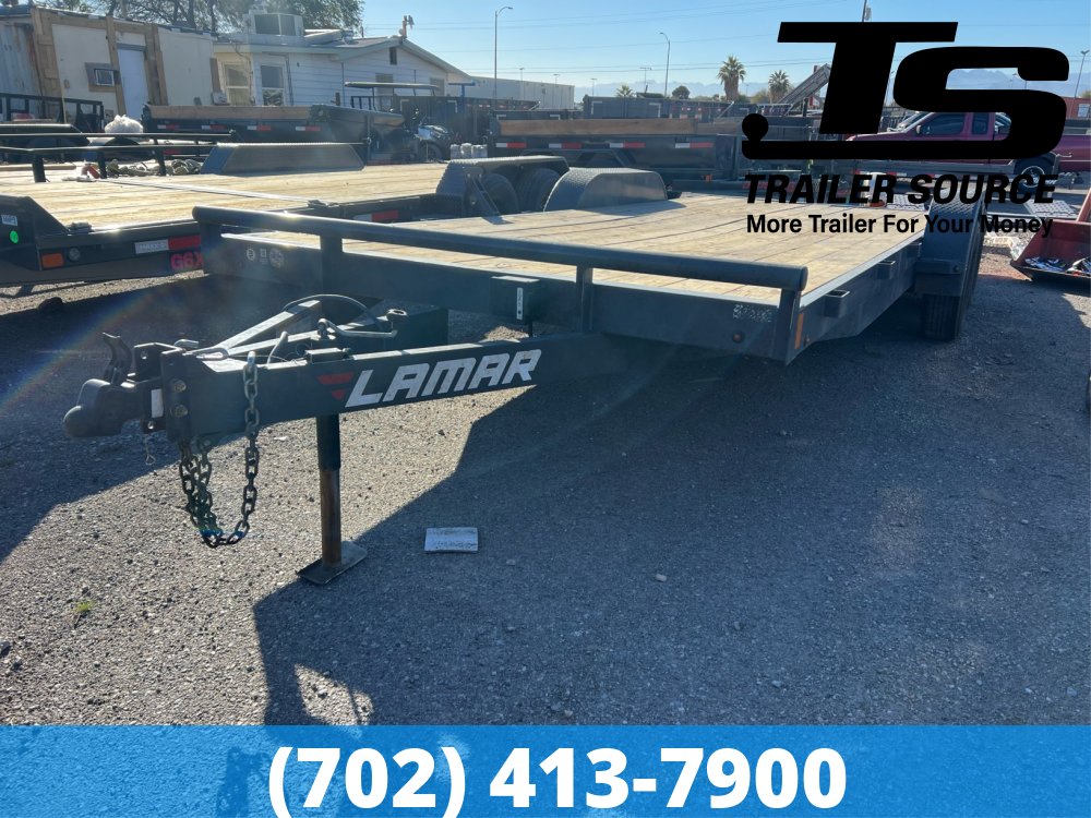 7x20 Lamar CE Flatbed Car Hauler *10 Ply Tire Upgrade*