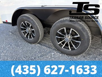 7.5x14 Look Element SE Enclosed Cargo Trailer - 7'0" Interior - 7K GVWR - .080 PolyCor, Alloy Wheels, Black Out Package, Rear Spoiler w/ Load Lights, Roadside Door