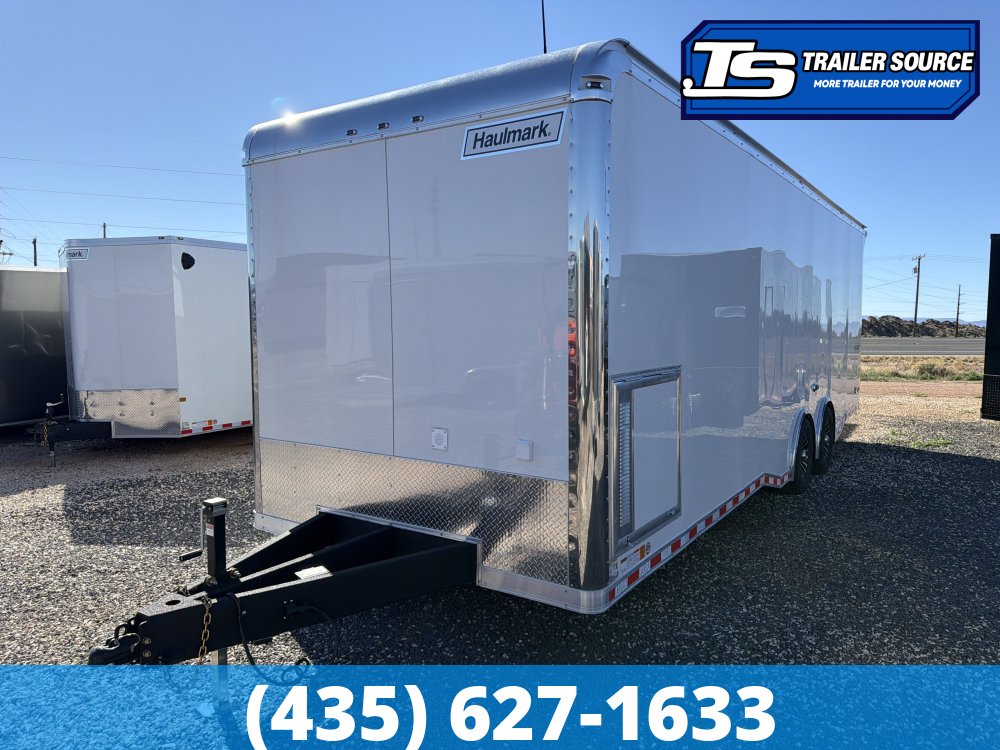8.5x28 Haulmark Edge Burnout Pkg Premium Enclosed Race Car Hauler